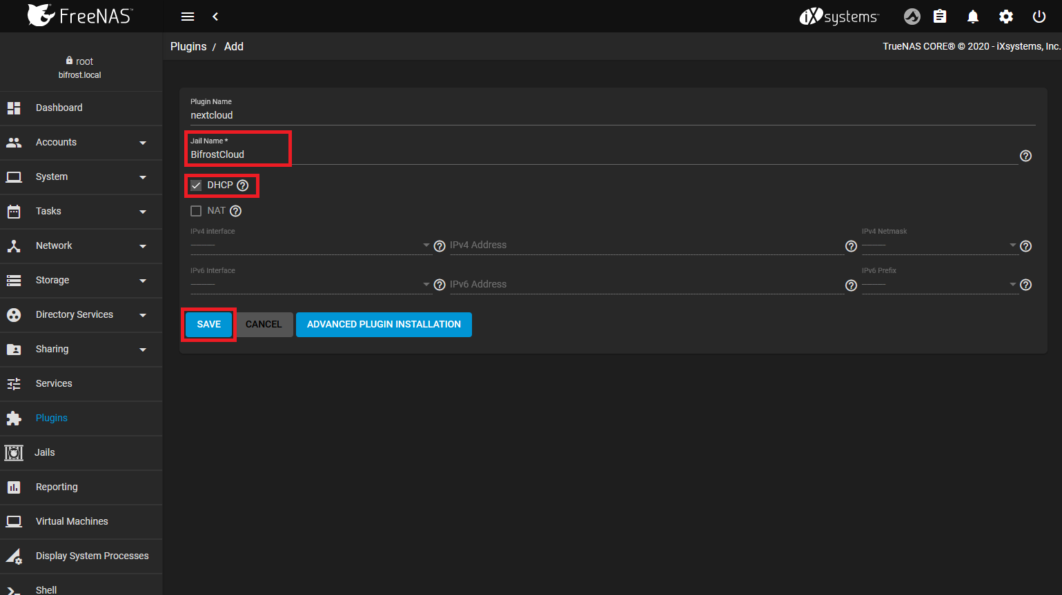 TerraMaster install NextCloud on FreeNAS