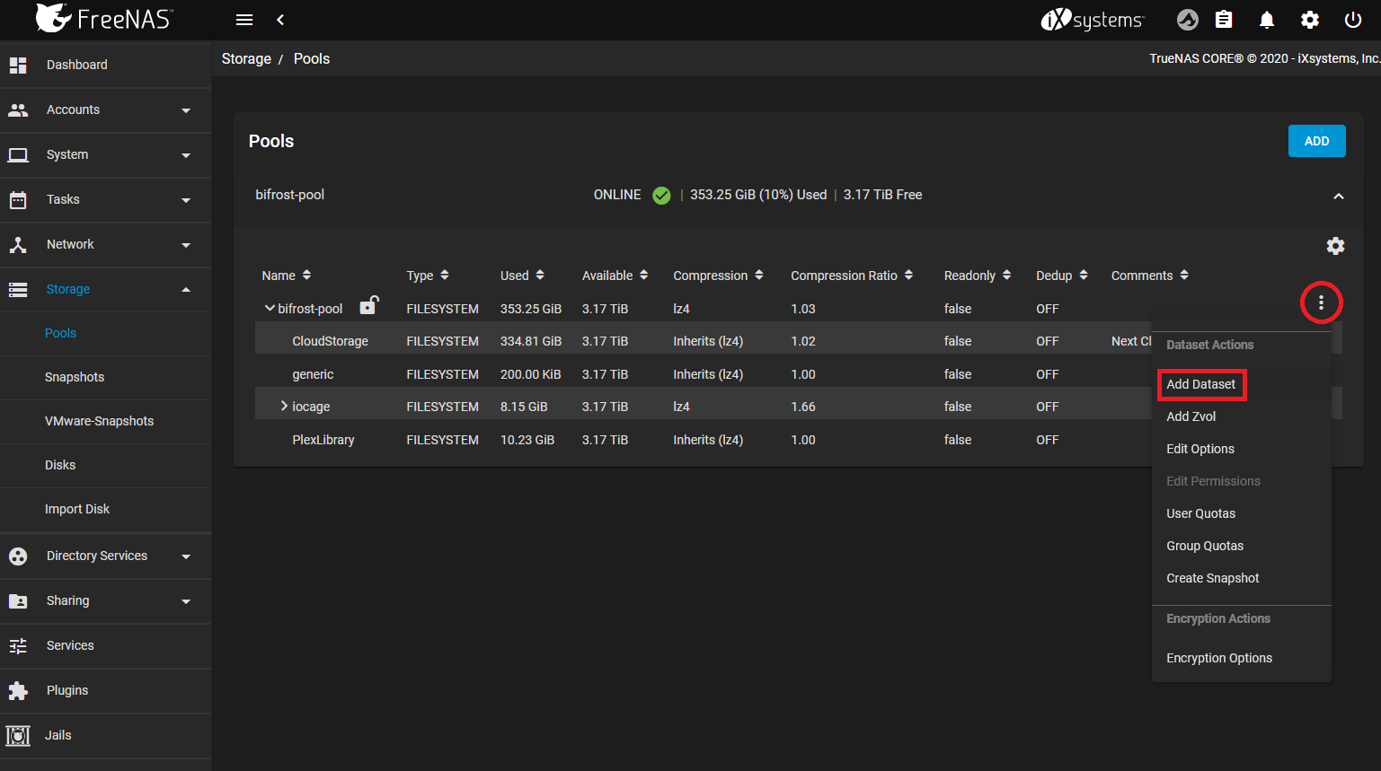 TerraMaster install NextCloud on FreeNAS