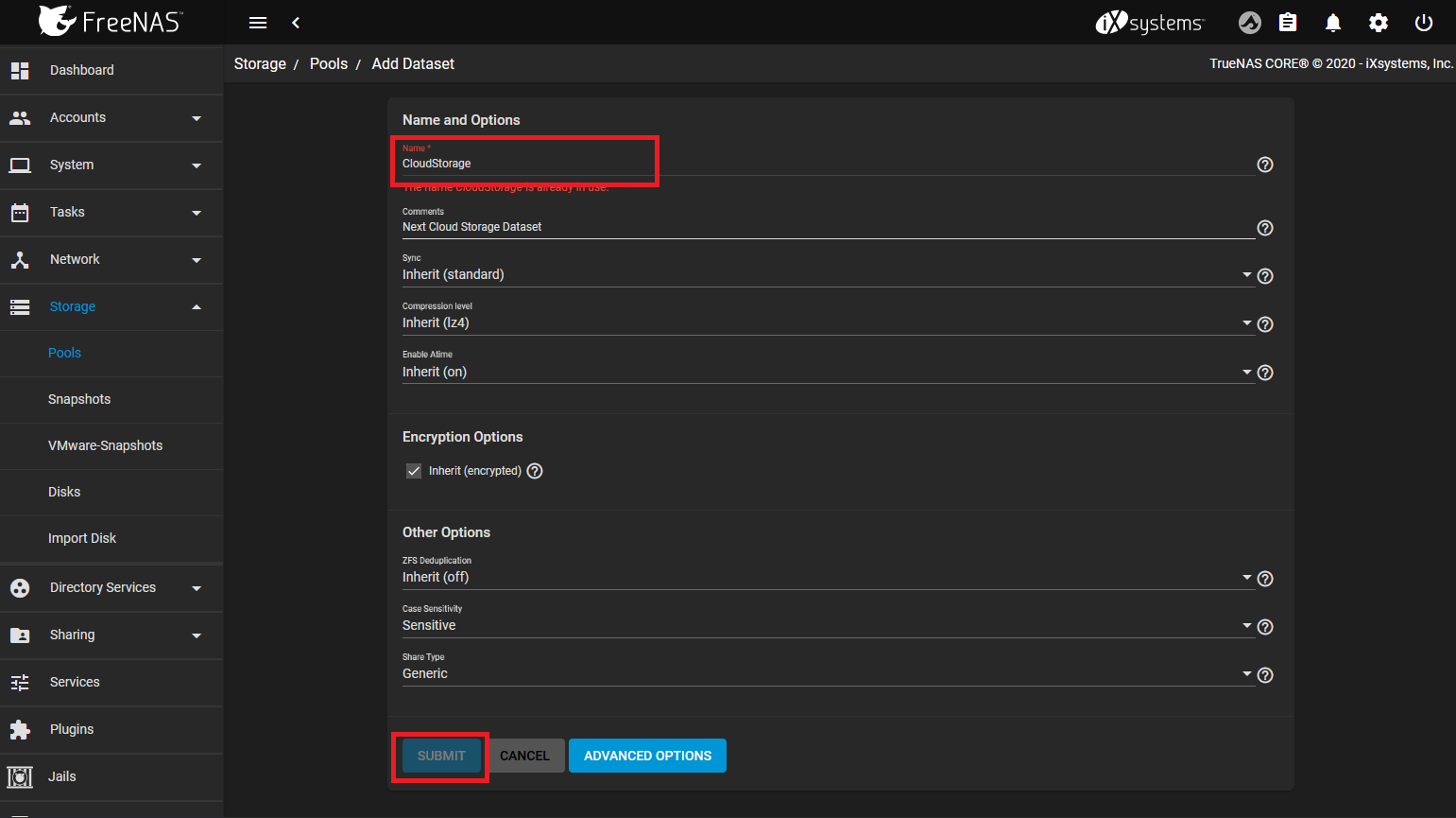 TerraMaster install NextCloud on FreeNAS