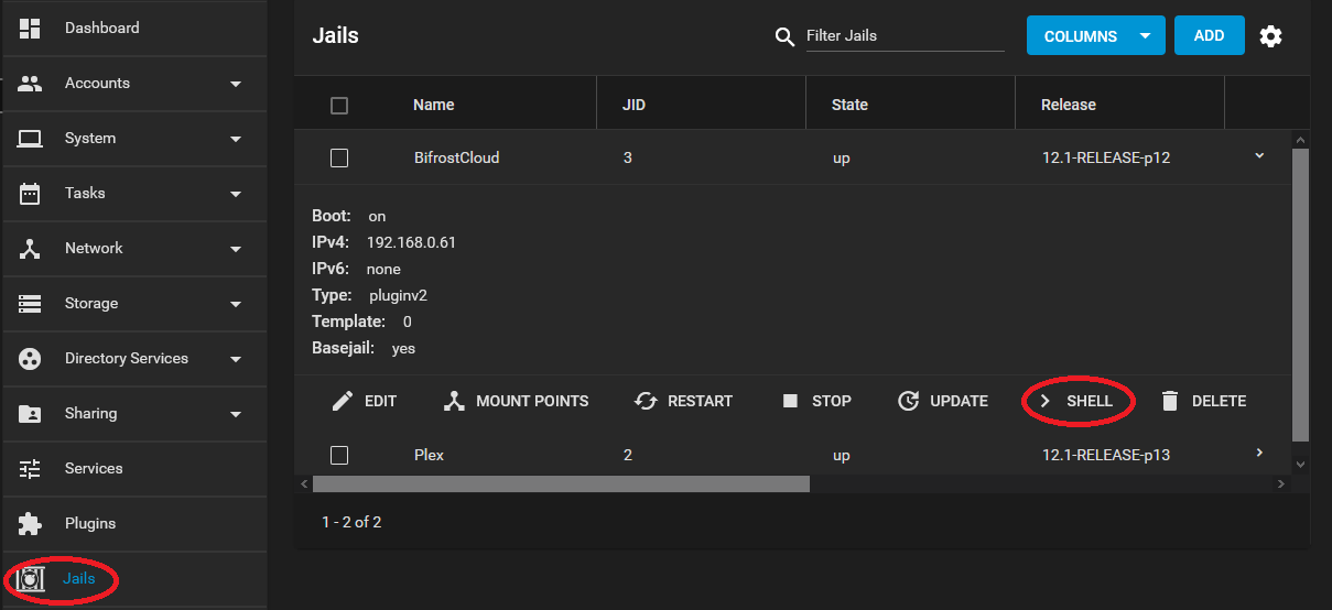 TerraMaster install NextCloud on FreeNAS